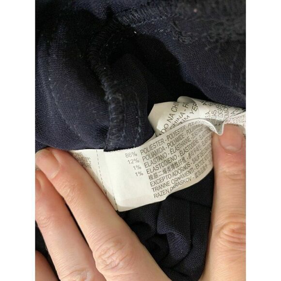 Zara Womens Navy Blue Long Sleeve Mini Zip Up Jumpsuit Small 7901/272/407 - Picture 7 of 7